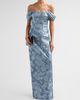 Rene Ruiz Collection Women's Floral Fil Coupe Off-The-Shoulder Gown - 2