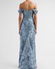 Rene Ruiz Collection Women's Floral Fil Coupe Off-The-Shoulder Gown - 3