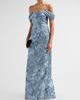 Rene Ruiz Collection Women's Floral Fil Coupe Off-The-Shoulder Gown - 4