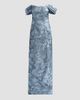 Rene Ruiz Collection Women's Floral Fil Coupe Off-The-Shoulder Gown - 6