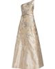 Rene Ruiz Collection Women's Floral Metallic Brocade One-Shoulder Gown - 1