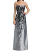 Rene Ruiz Collection Women's Gathered Brocade Strapless A-Line Gown - 2