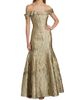Rene Ruiz Collection Women's Metallic Jacquard Off-the-Shoulder Mermaid Gown - 2