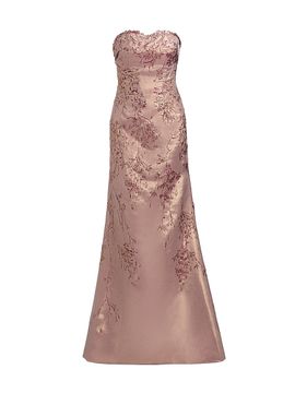 Rene Ruiz Collection Women's Metallic Jacquard Trumpet Gown