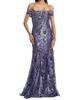 Rene Ruiz Collection Women's Metallic Off-The-Shoulder Mermaid Gown - 3