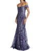 Rene Ruiz Collection Women's Metallic Off-The-Shoulder Mermaid Gown - 4