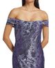 Rene Ruiz Collection Women's Metallic Off-The-Shoulder Mermaid Gown - 6