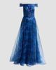 Rene Ruiz Collection Women's Off-The-Shoulder Draped Organza Gown - 1