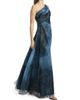 Rene Ruiz Collection Women's Printed Organza Asymmetric Gown - 4