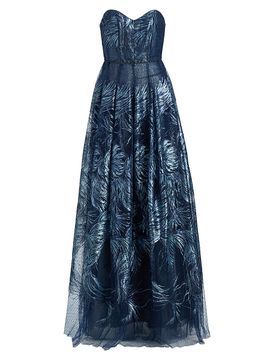 Rene Ruiz Collection Women's Sequin-Embellished Tulle Ball Gown