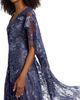 Rene Ruiz Collection Women's V-Neck Lace Cape Gown - 6