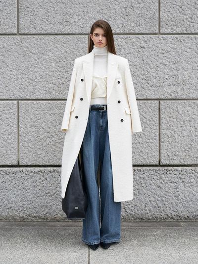 RENEJ Alpaca Tailored Oversize Long Coat