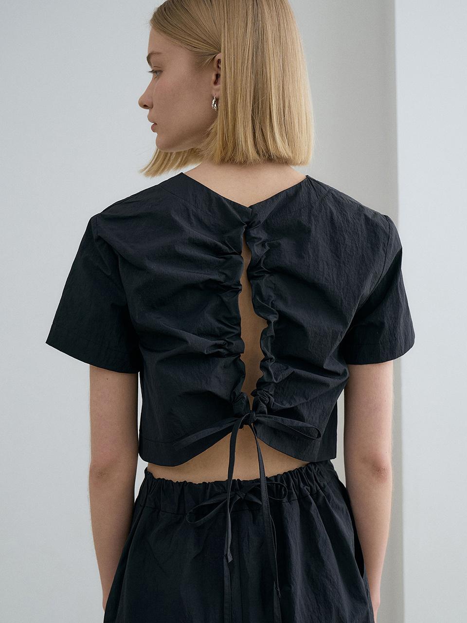 RENEJ Back String Nylon Top