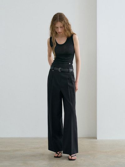 RENEJ Classic Linen Wide Pants