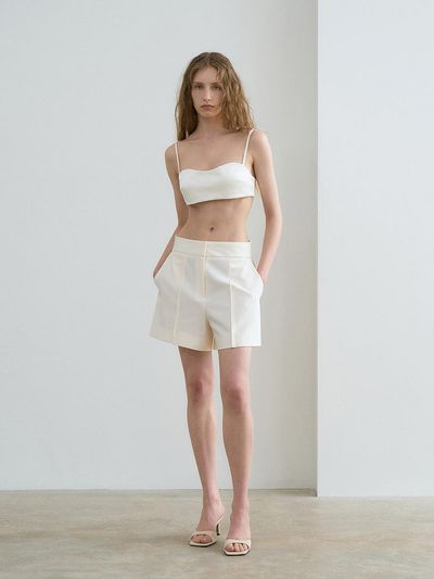 RENEJ Classic Pintuck Half Pants