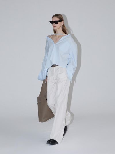 RENEJ Cotton Tie Shirt