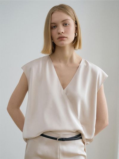 RENEJ Cross Wide Blouse