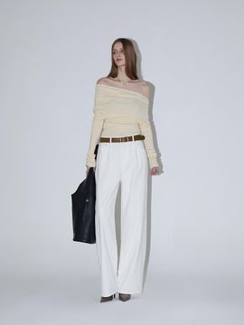 RENEJ Curve Denim Wide Pants