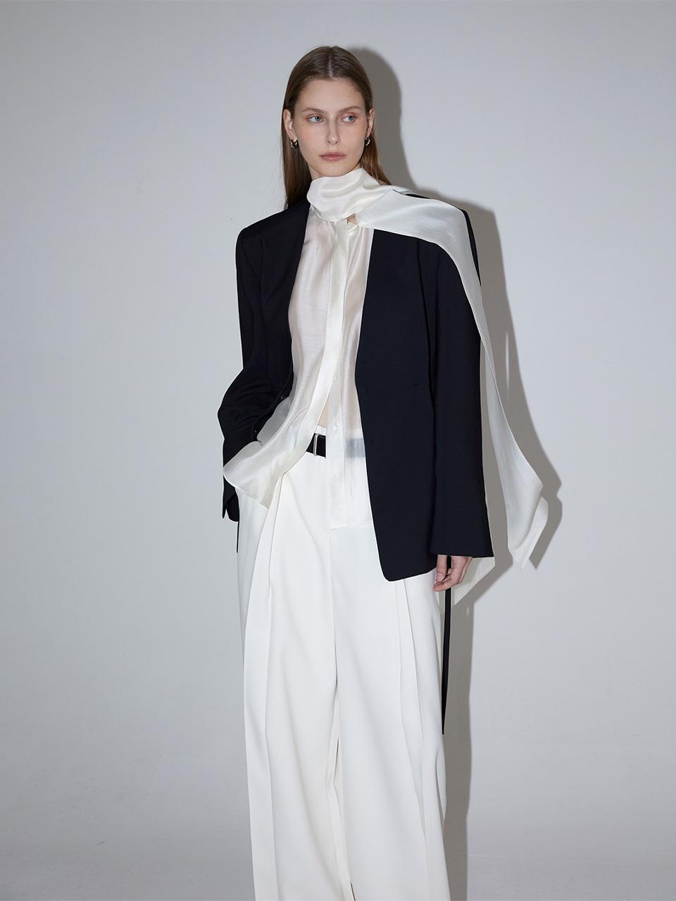 RENEJ Dean Collarless Blazer [BLACK]