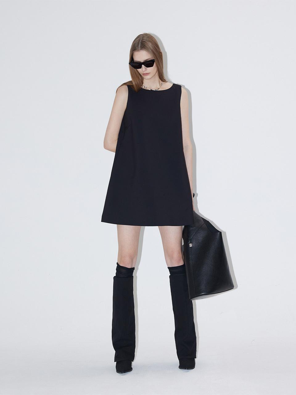 RENEJ Dean V-neck Sleeveless Mini Dress