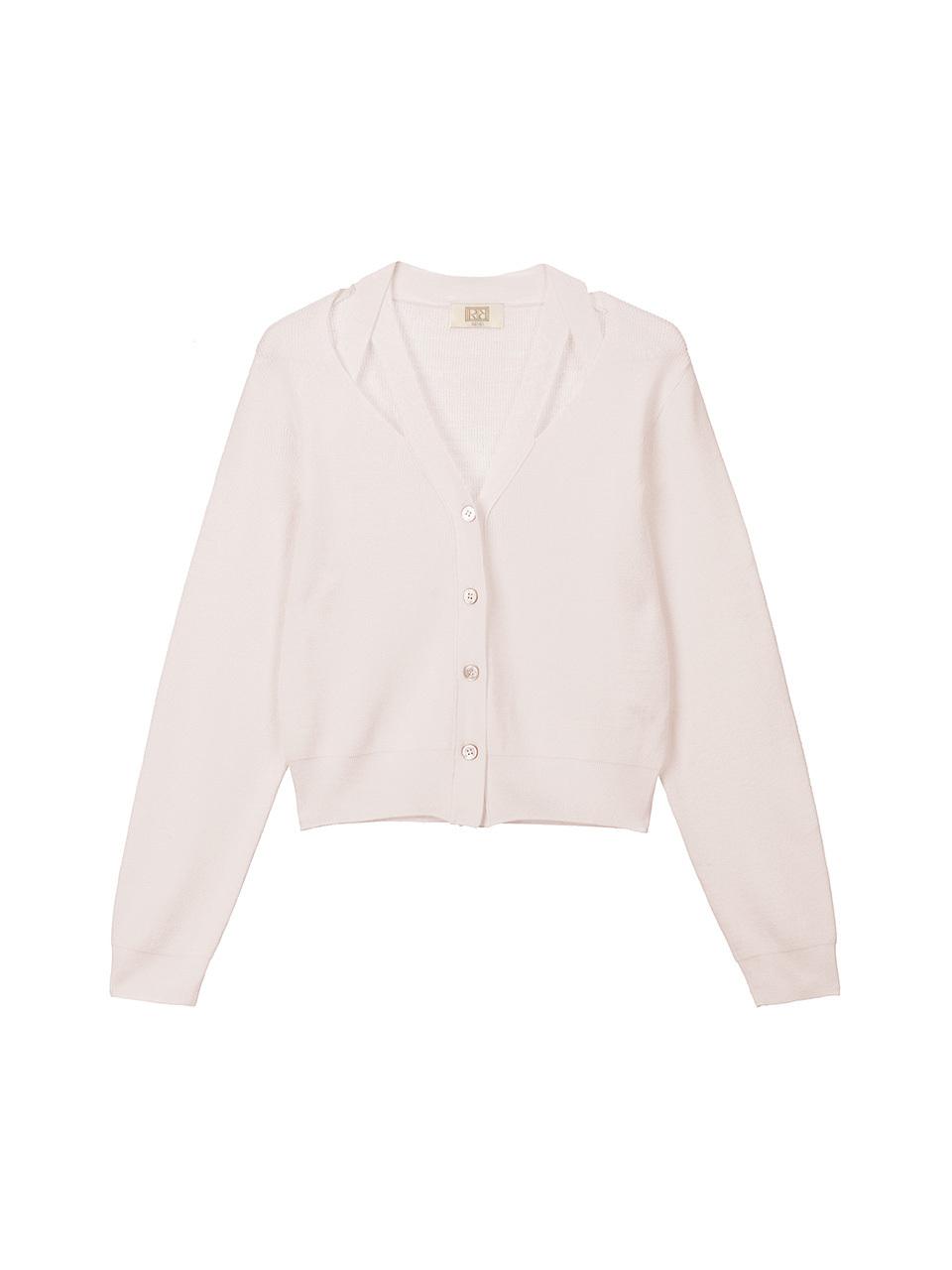 RENEJ Double Cross Point V-neck Cardigan