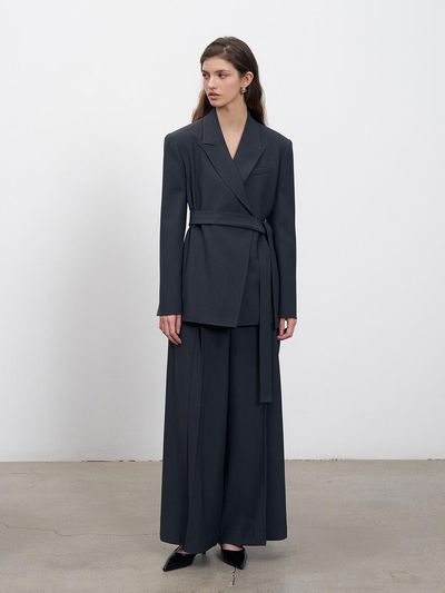 RENEJ Mac Pleated Wide Trousers