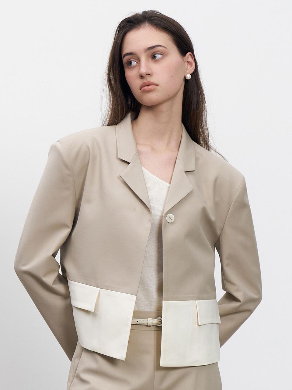 RENEJ Row Two Tone Jacket