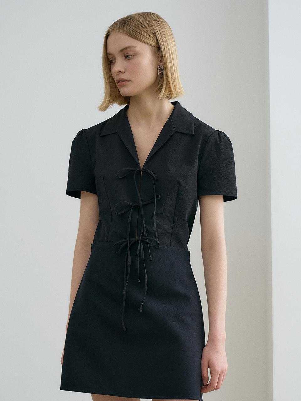 RENEJ Slim Line Ribbon Blouse