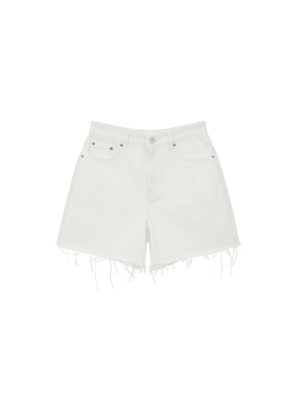 RENEJ Washing Denim Short Pants [IVORY]