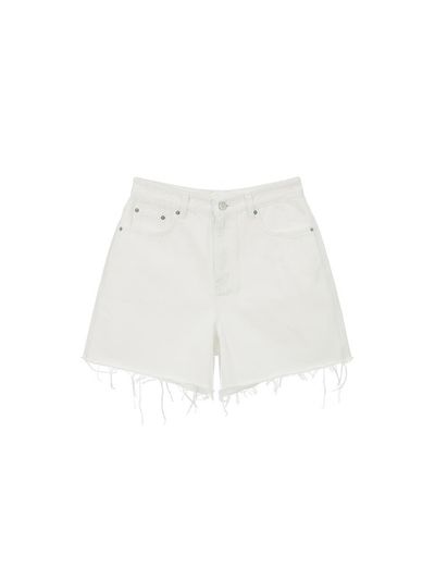 RENEJ Washing Denim Short Pants [IVORY]
