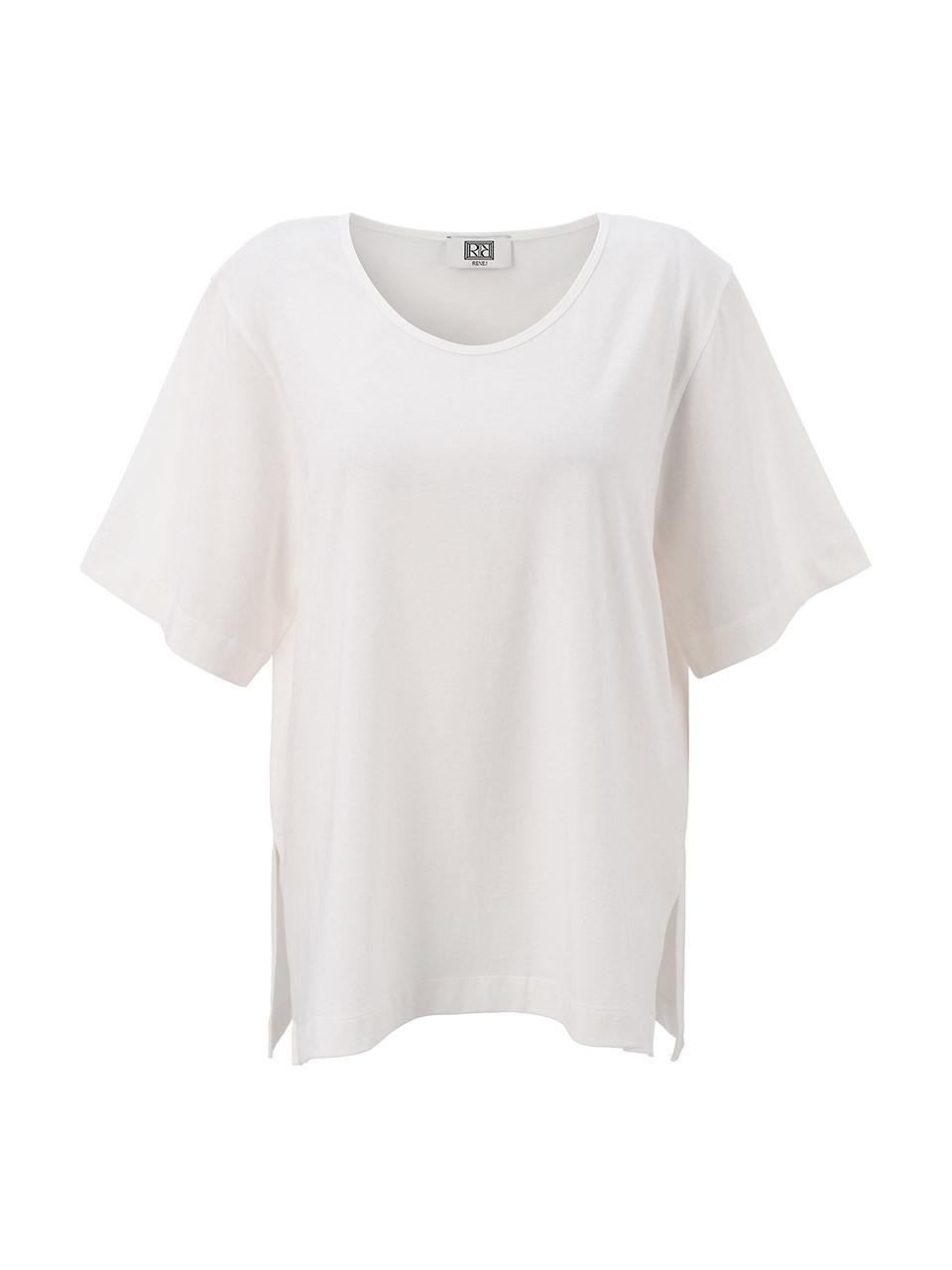 RENEJ Wool Polyester U-neck T-shirt