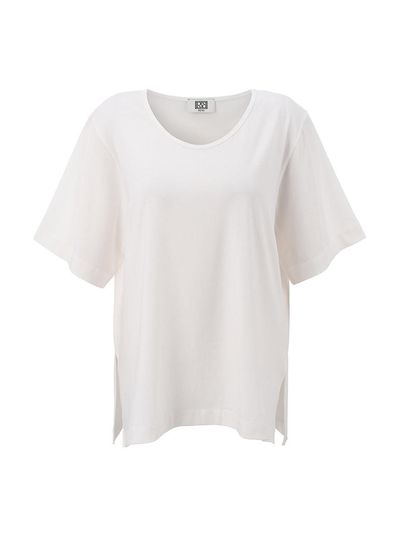 RENEJ Wool Polyester U-neck T-shirt