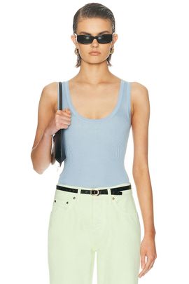 RENGGLI RENGGLI Scoop Neck Rib Tank Top