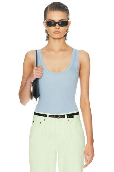 RENGGLI RENGGLI Scoop Neck Rib Tank Top
