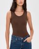 Renggli Renggli Scoop Neck Tank Chocolate - 2