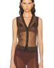 RENGGLI RENGGLI Sheer Knit Vest - 1