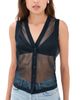 Renggli Renggli Sheer Knit Vest Sapphire - 1