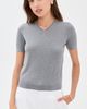 Renggli Renggli Silk Cashmere Blend Knit Tee Pebble - 2