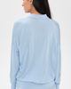 Renggli Renggli Silk Cashmere Boxy Long Sleeve Polo Azure - 3