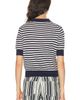 RENGGLI RENGGLI Silk Cashmere Stripe Knit Polo Top - 3