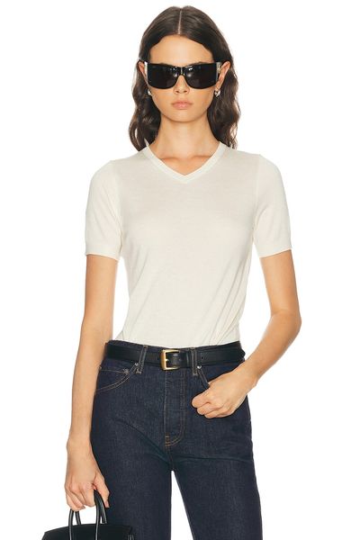 Renggli Silk Cashmere V-Neck Knit Tee