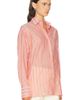 RENGGLI RENGGLI Stripe Boxy Long Sleeve Button Up Shirt - 2
