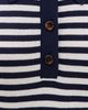 Renggli Renggli Stripe Knit Polo Midnight/Chalk - 6