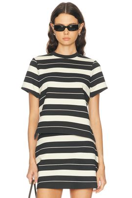 RENGGLI RENGGLI Stripe Slit Tee