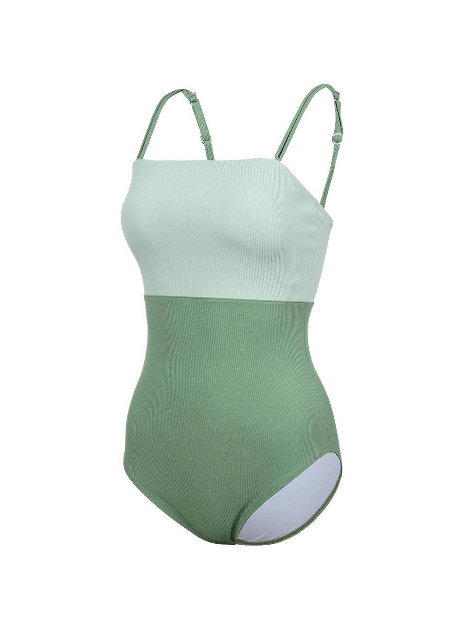 renomaswim Pastel Two-Tone Monokini [Green] (RN-LS2F311-GN)