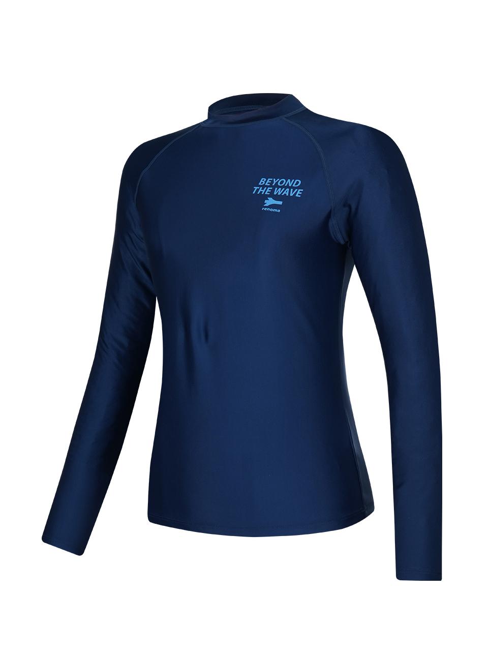 renomaswim Women's Enjoi Round Rashguard [Navy] (RN-CS2F552-NV)
