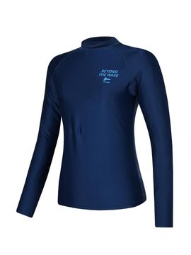 renomaswim Women's Enjoi Round Rashguard [Navy] (RN-CS2F552-NV)
