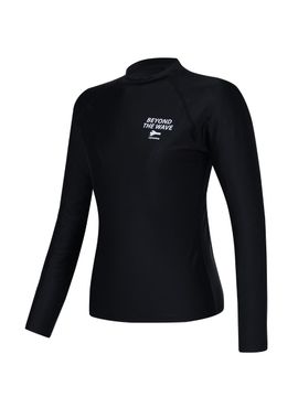 renomaswim Women's Enjoy Round Rashguard [Black] (RN-CS2F552-BK)