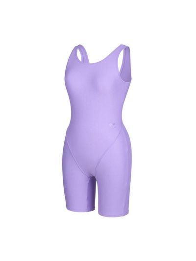 renomaswim Women's U-back 3/4 Length One-piece Swimsuit [Purple] (RN-LS2D861-UU)