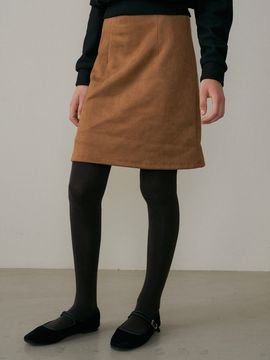 REORG DRO Eco-Suede Mini Skirt _ Camel